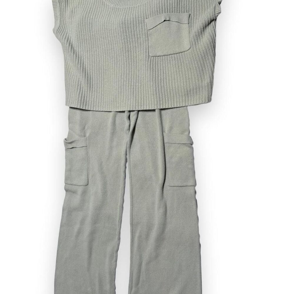 Sincerely-jules-for-bandier Women's Green and Grey Jumper